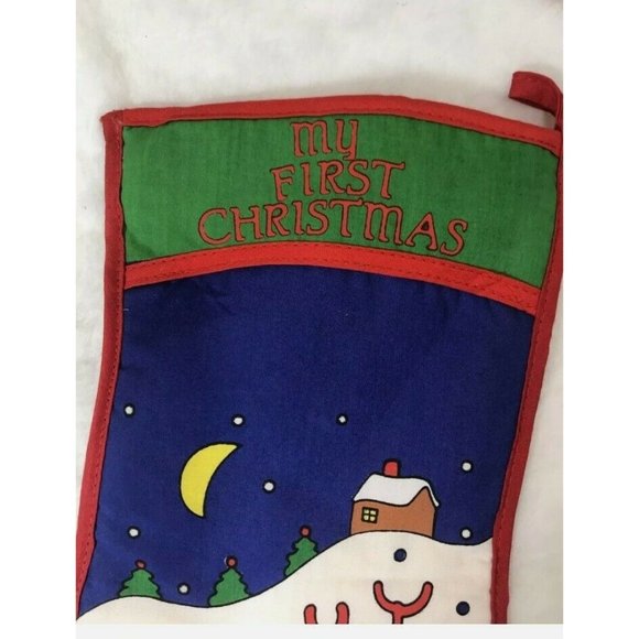 Lilian Vernon My First Christmas Stocking Christmas Holiday Decor - Picture 3 of 7